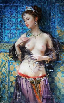 Pretty Woman KR 006 Impressionist Oil Paintings